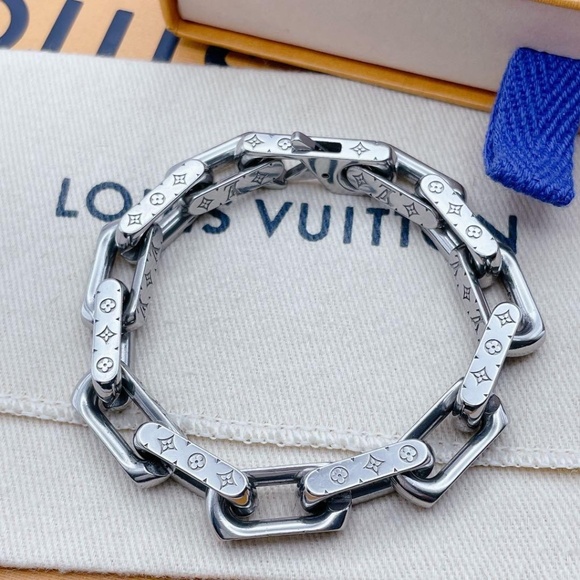 Louis Vuitton Square Chain Monogram Bracelet